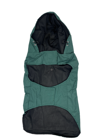 Burties Boutique Dog Rain Coat, Forest Green